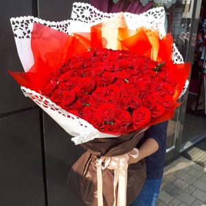75 червоних троянд в ІФ фото