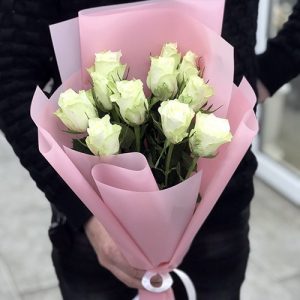 11 белых роз ИФ фото