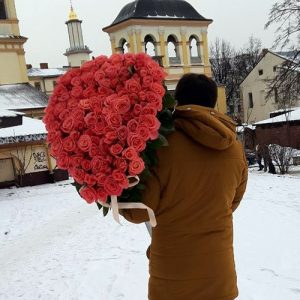 101 помаранчева троянда в ІФ фото