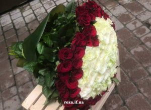 букет у формі серця Франківськ фото